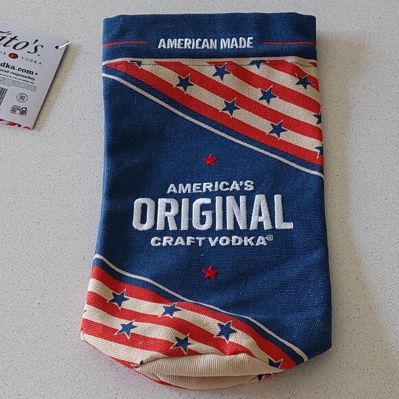 NEW - Tito's Set of 2 Canvas Craft Vodka Drawstring Bags - Picture 3 of 9